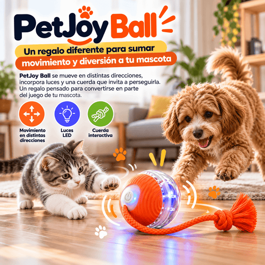 Pelota inteligente - PetJoy Ball - Un regalo diferente para sumar movimiento y diversión a sus juegos