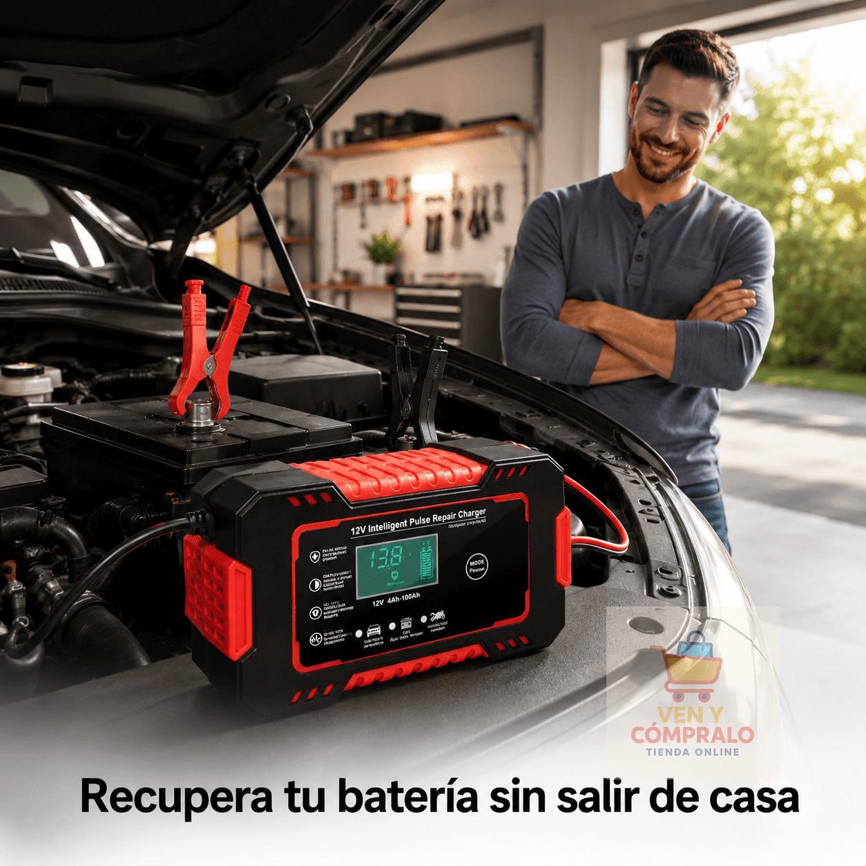 CARGADOR REPARADOR DE BATERIAS ReviveVolt Pro - Dale nueva vida a tu batería