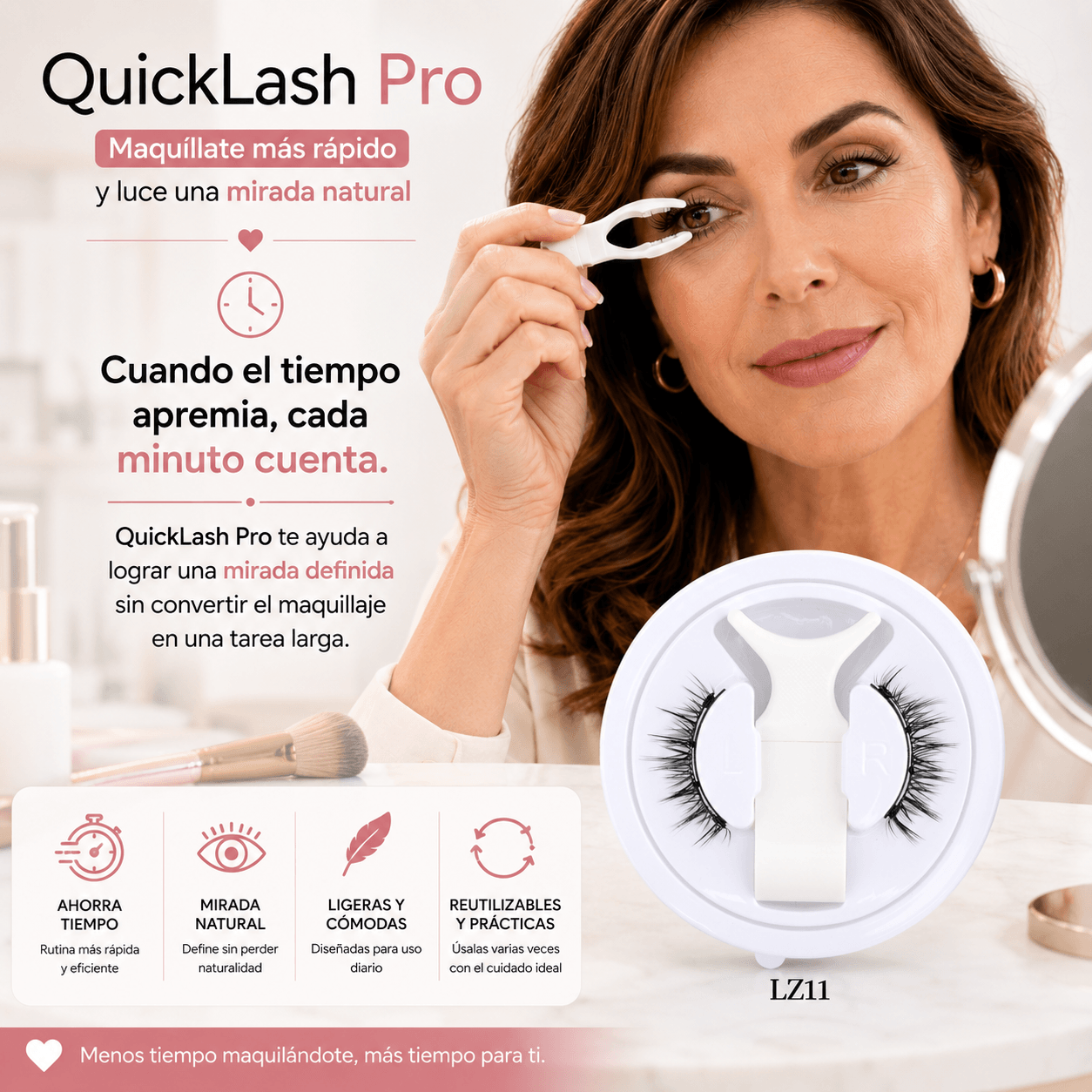 Pestañas Postizas Magnéticas - QuickLash Pro - Maquíllate más rápido y luce una mirada natural