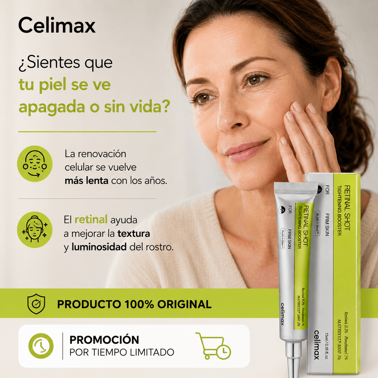 Celimax - Piel más firme y luminosa -Producto 100% original.