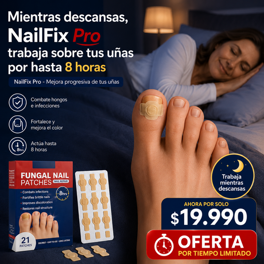 NailFix Pro - Mejora progresiva de tus uñas - Parches Anti Hongo para uñas