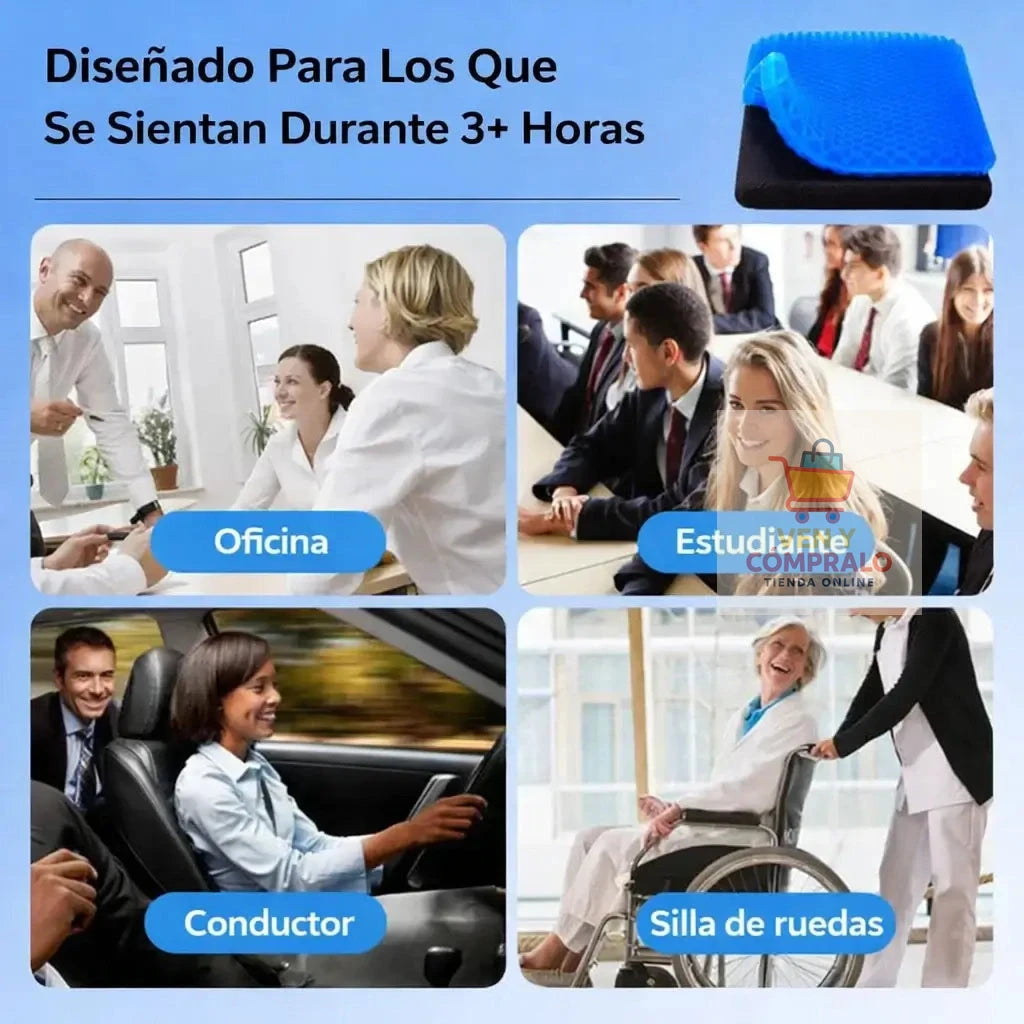 Cojín Suave ComfortGel - Siéntate cómodo por horas