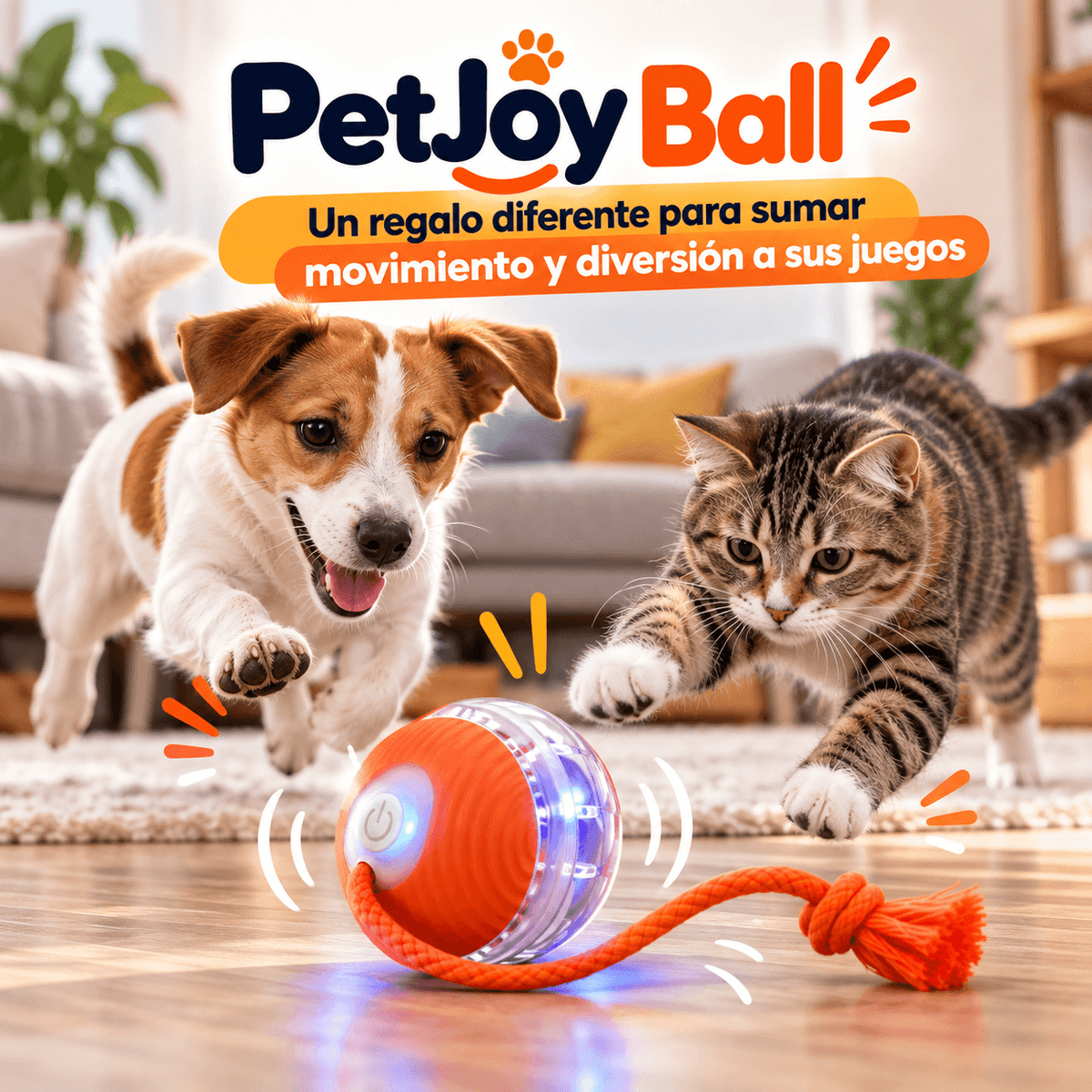 Pelota inteligente - PetJoy Ball - Un regalo diferente para sumar movimiento y diversión a sus juegos