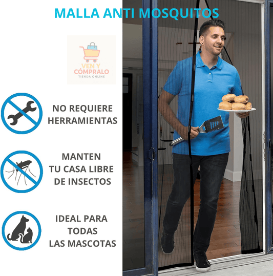 Malla Anti Mosquitos  - Disfruta en casa sin picaduras ni insectos.
