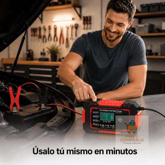 CARGADOR REPARADOR DE BATERIAS ReviveVolt Pro - Dale nueva vida a tu batería