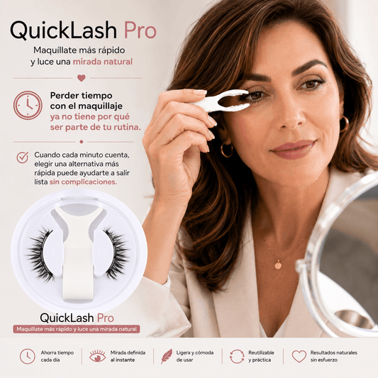 Pestañas Postizas Magnéticas - QuickLash Pro - Maquíllate más rápido y luce una mirada natural